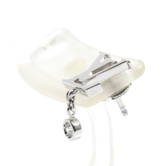 LOUIS VUITTON White Gold Diamond Earrings - Picture 2 of 4